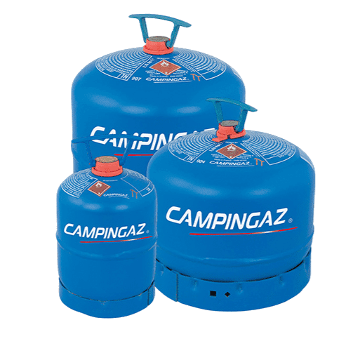 Gampingaz gasflessen -- Gobanna webshop -- Campingaz 901 | Campingaz 904 | Campingaz 907 | Butaangas, geschikt om te koken.
